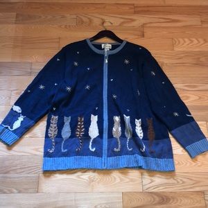 COPY - Quacker Factory Vintage Cat Sweater